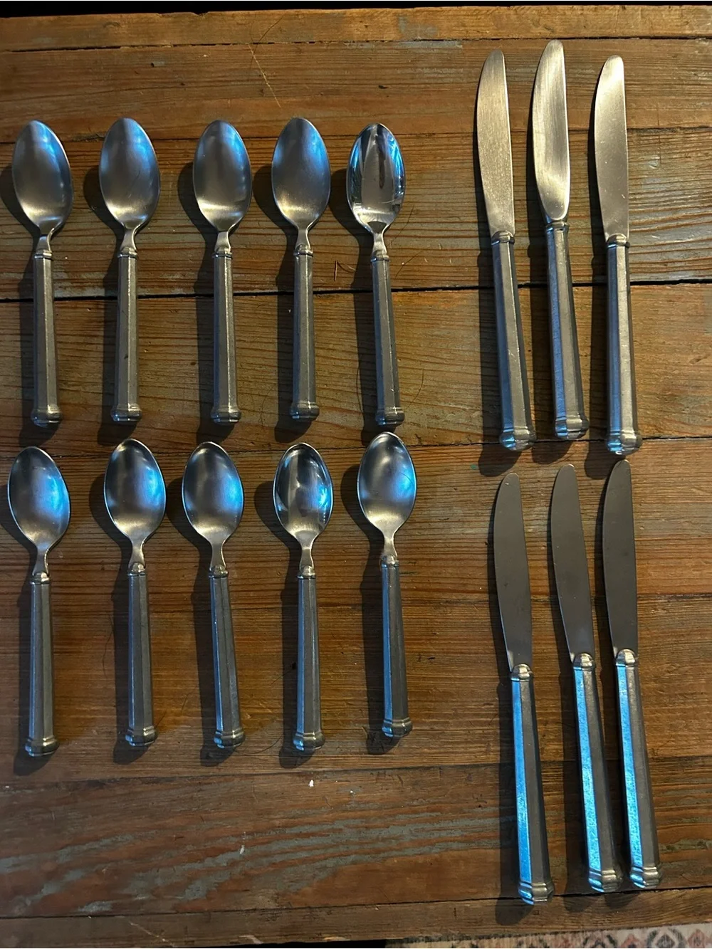 Gorham Octette Pewter Satin Stainless Flatware